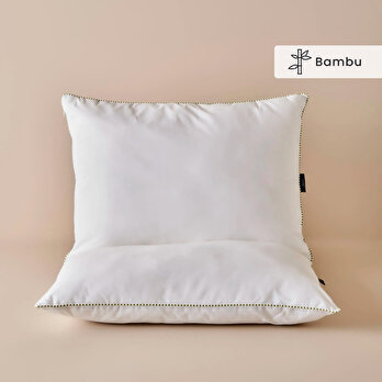 Fluffy Bambu 2'li Yastık Beyaz (50x70 cm)