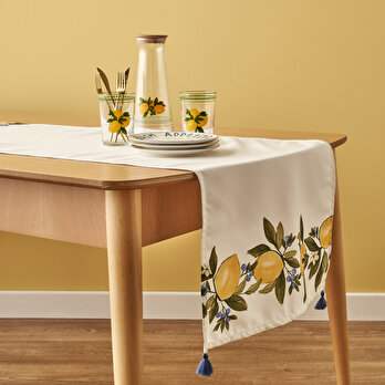 Lemoncello Pamuklu Runner Sarı (50x150 cm)